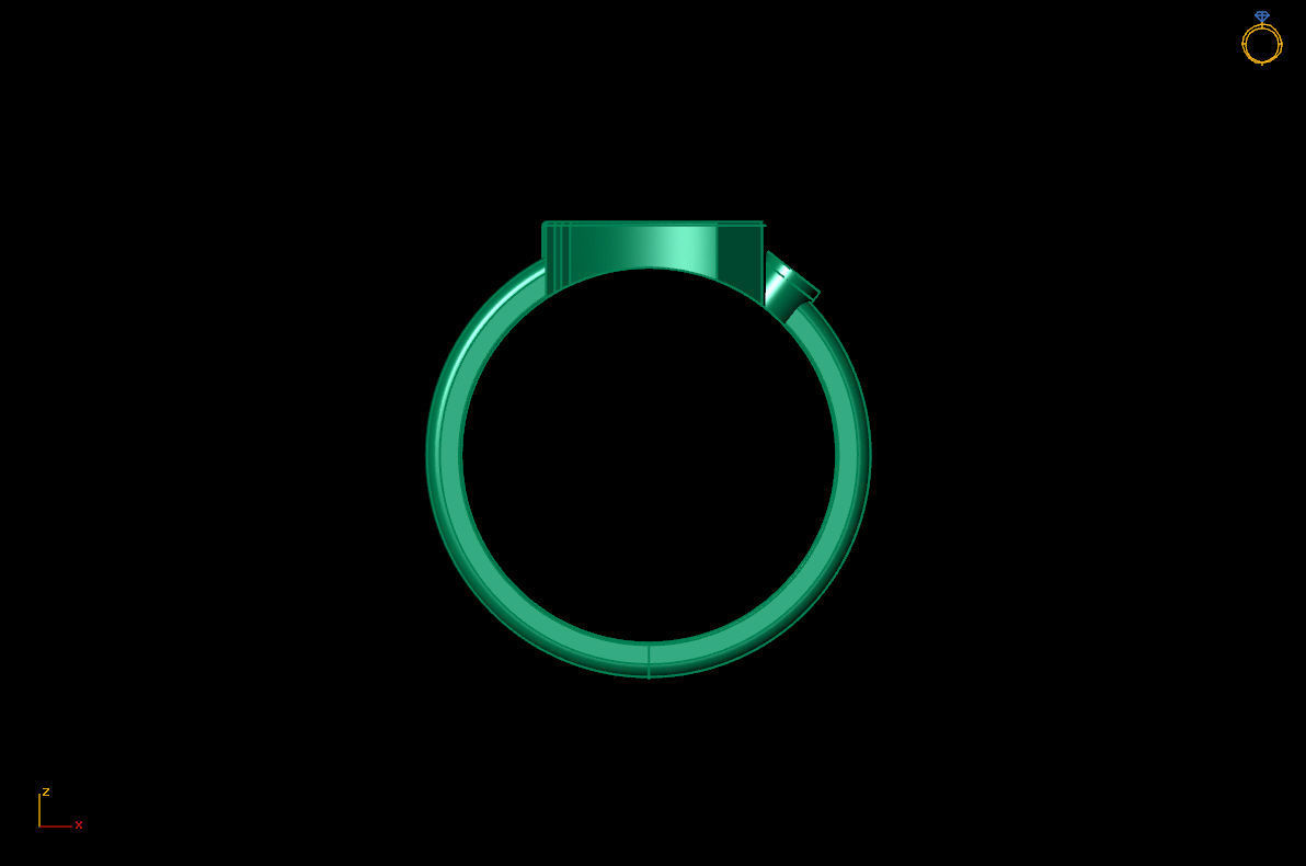 - Old English font ring D 3D print model_7