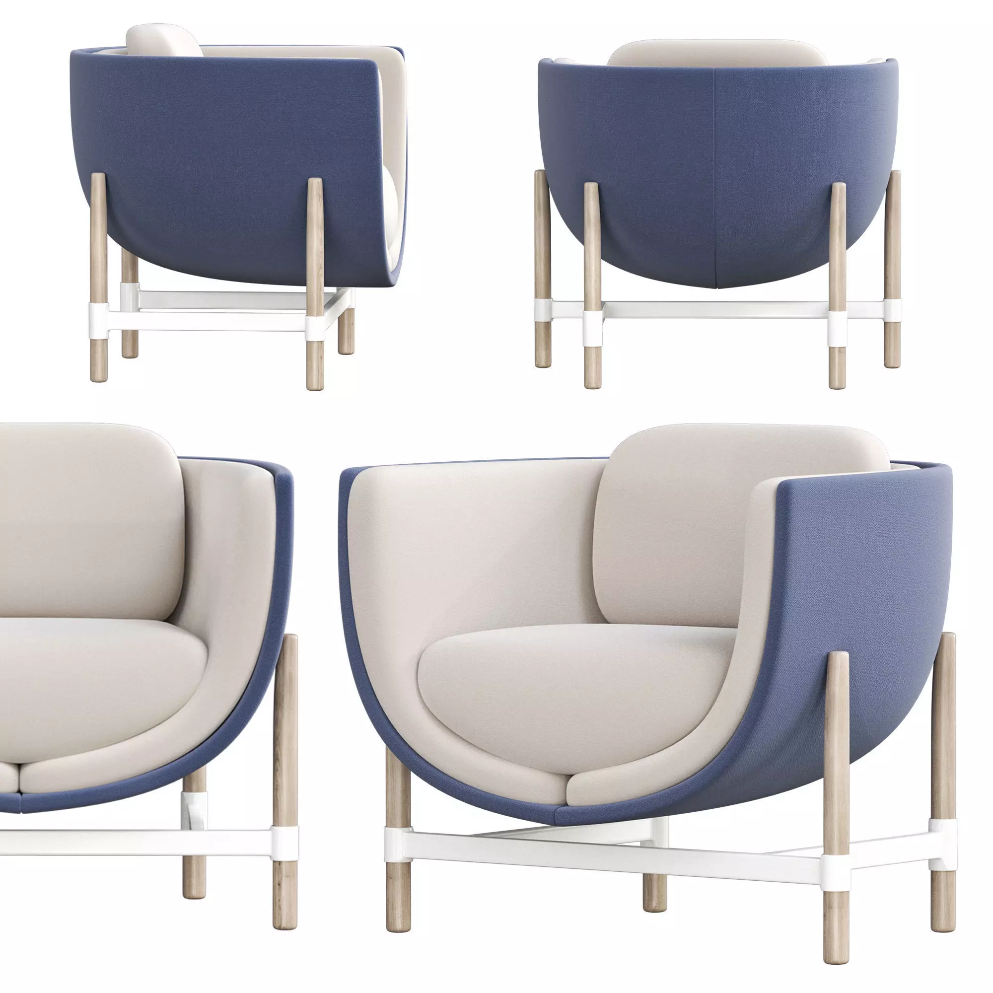 CAPSULE LOUNGE Armchair by Casala 3D model