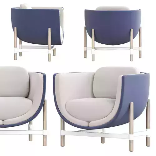 CAPSULE LOUNGE Armchair by Casala 3D model