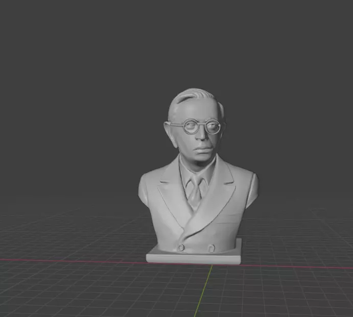 Jean-Paul Sartre 3D print model_11