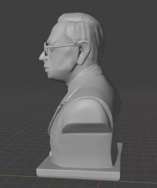 Jean-Paul Sartre 3D print model_22