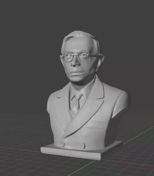 Jean-Paul Sartre 3D print model_18