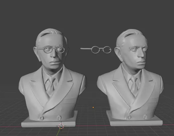 Jean-Paul Sartre 3D print model_15