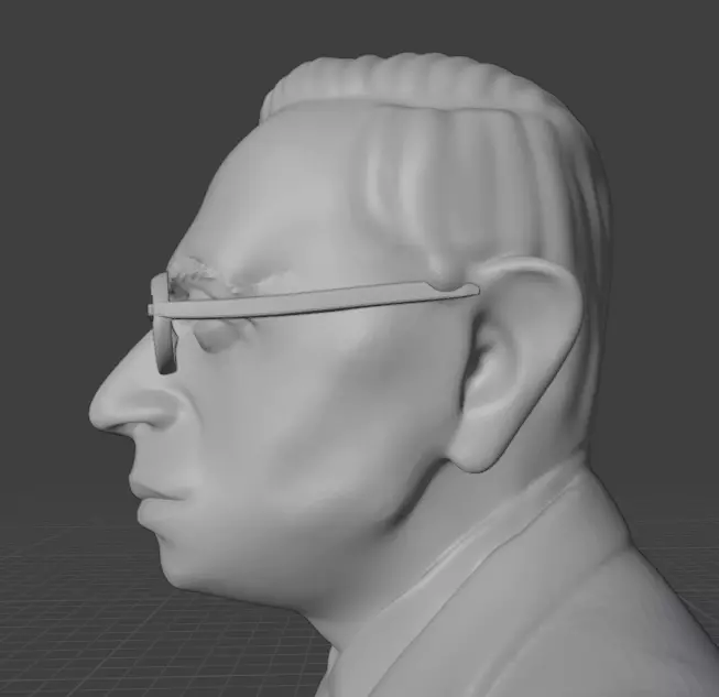 Jean-Paul Sartre 3D print model_10