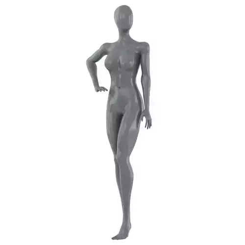 Female gray mannequin 86 3D model
