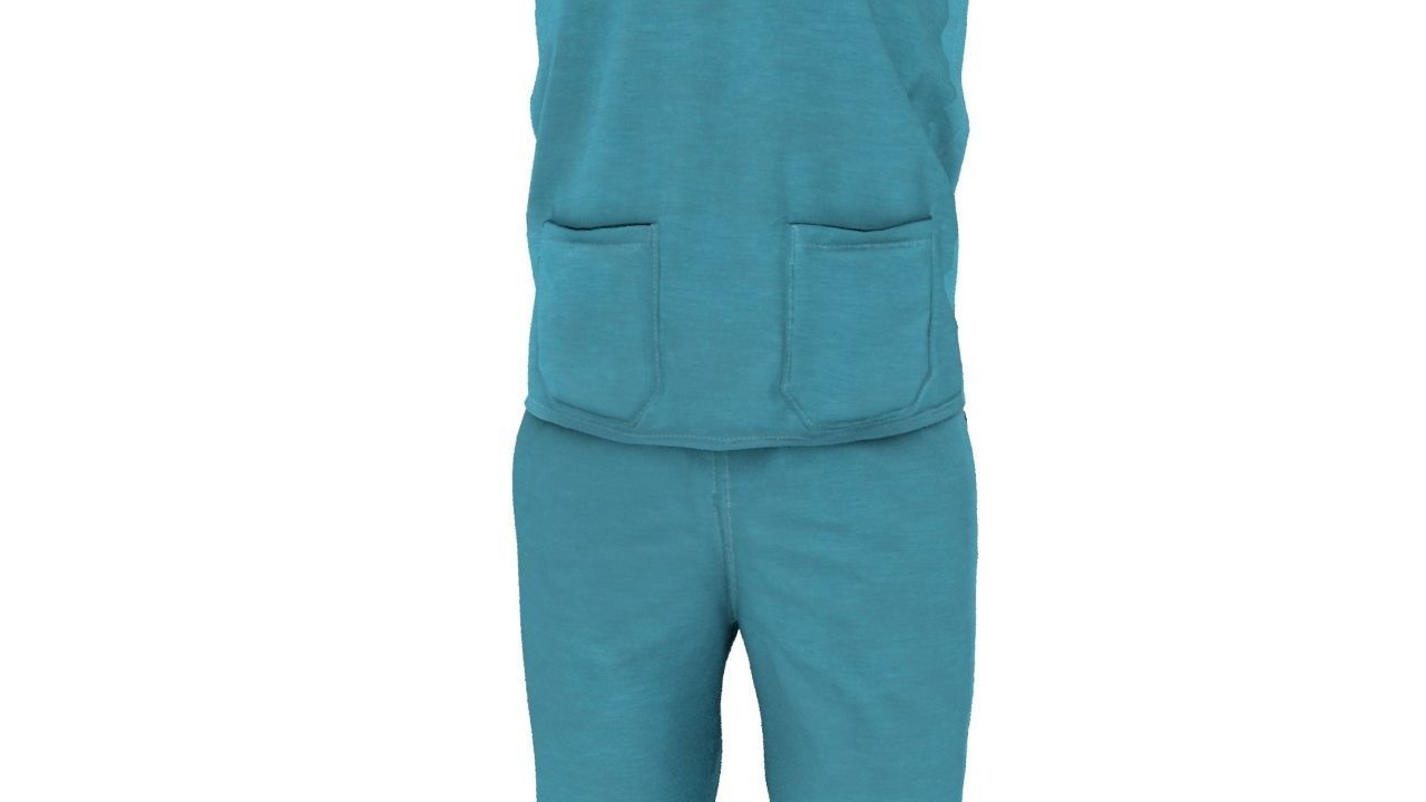 Doctor compounder OT man Low-poly 3D model_4