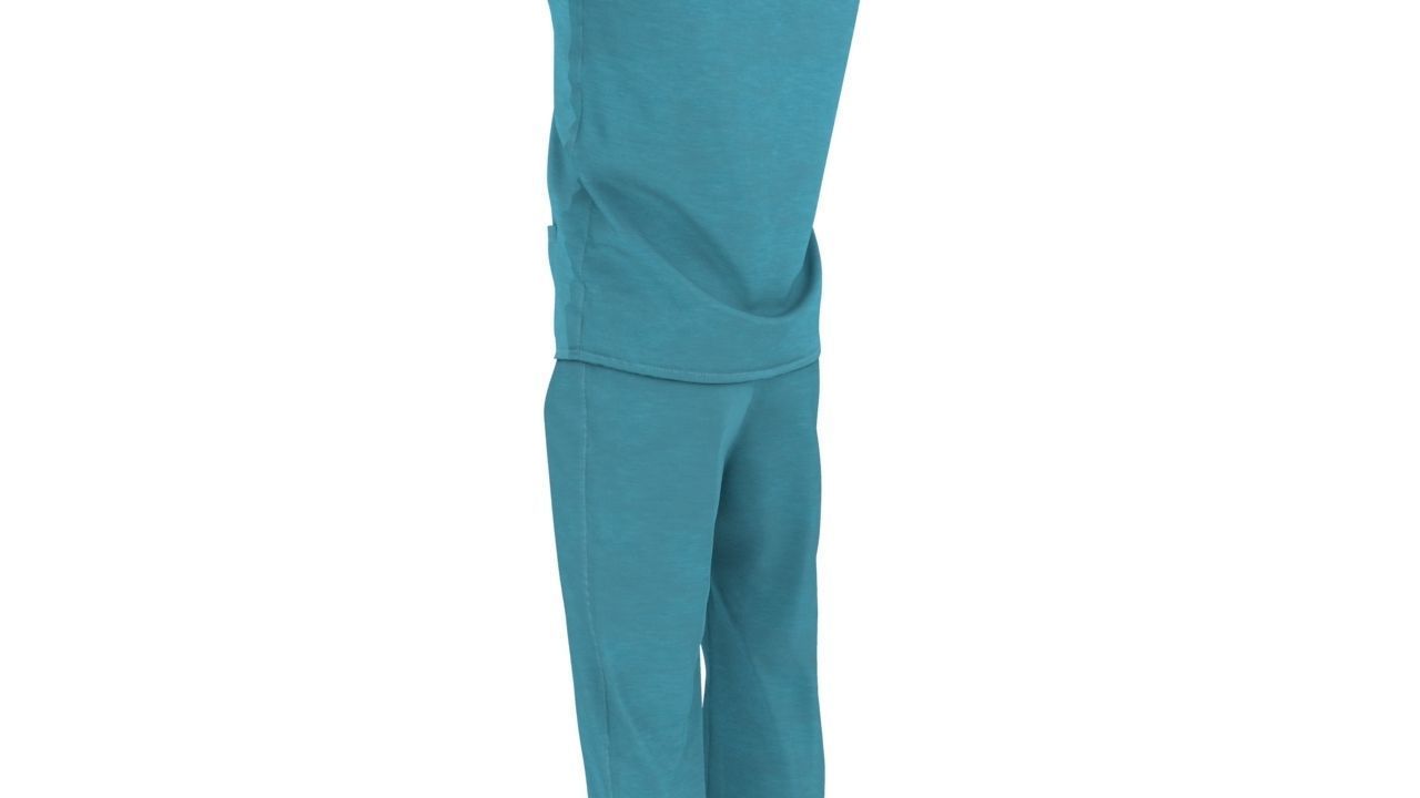 Doctor compounder OT man Low-poly 3D model_9