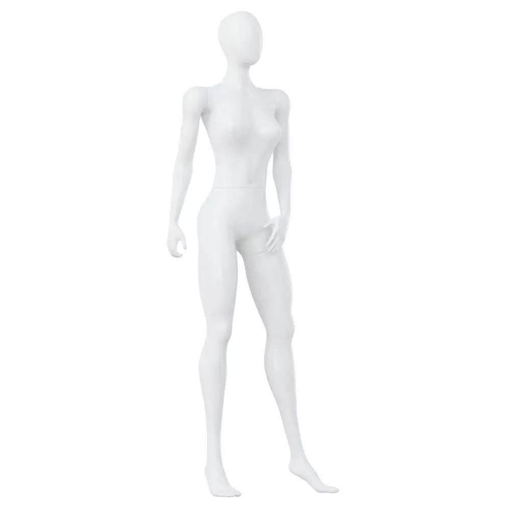 Female Standing White Mannequin 87 3D model
