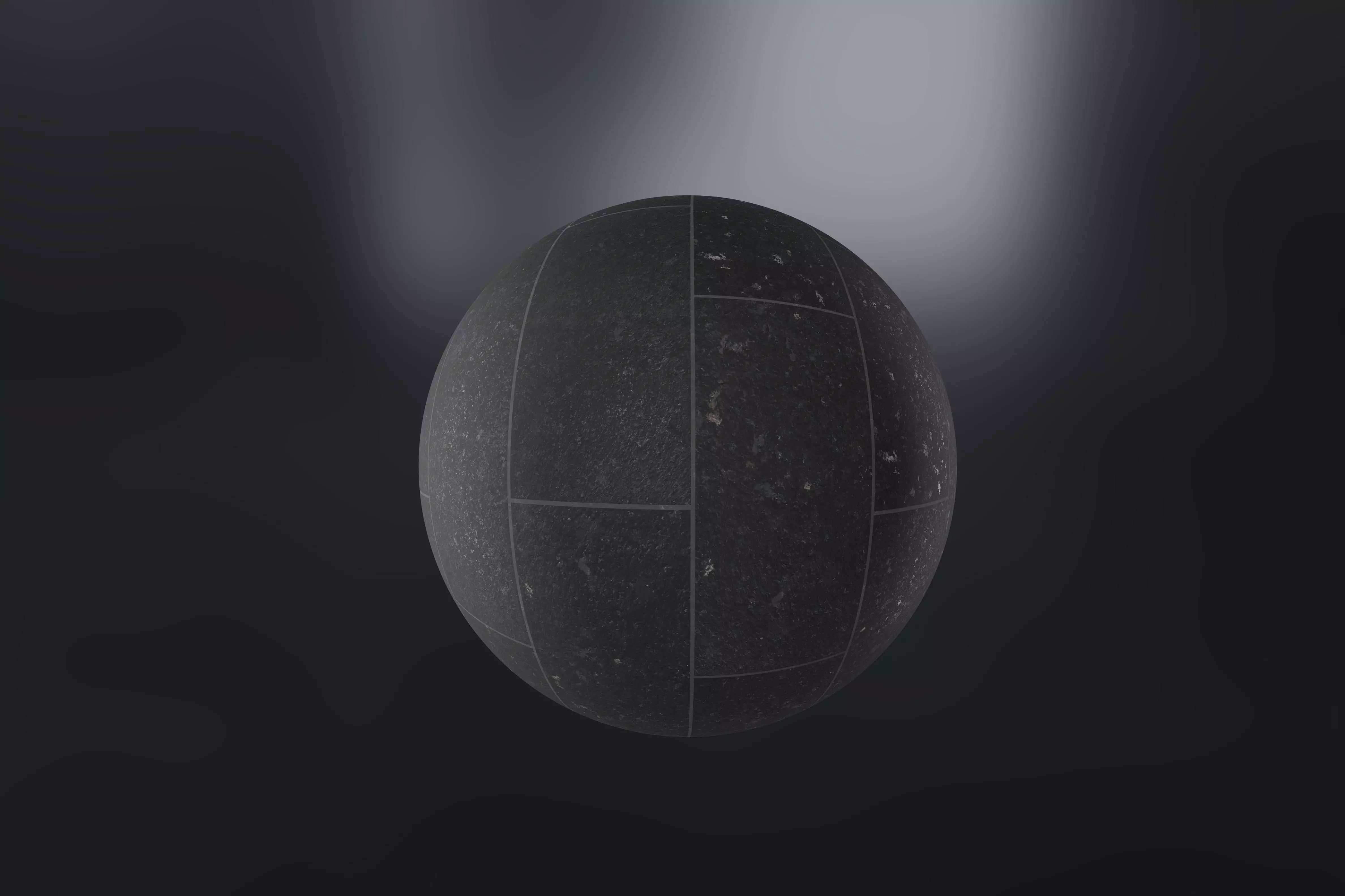 Seamless Black Galaxy Granite Tiles Floor 4k 3D model_0