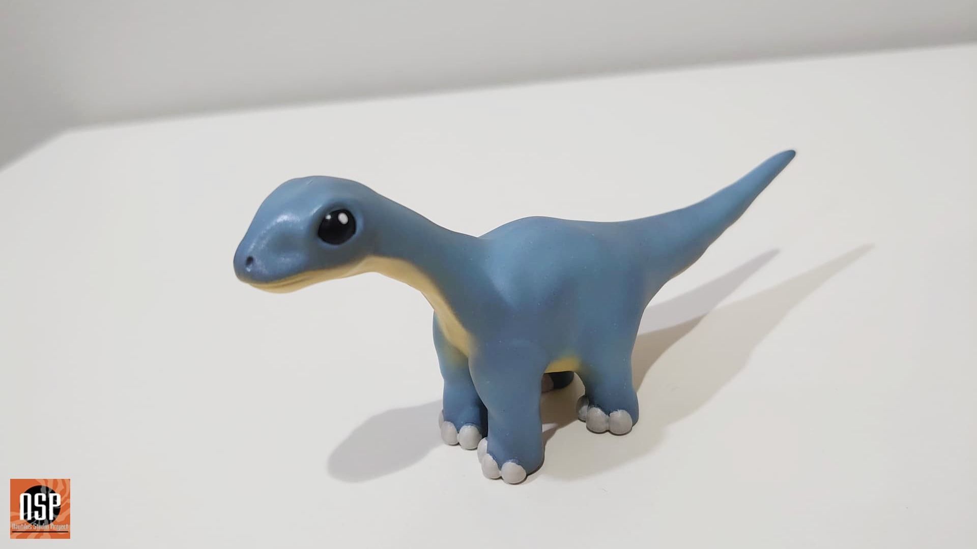 Brontosaurus Cartoon Dinosour 3D print model_2