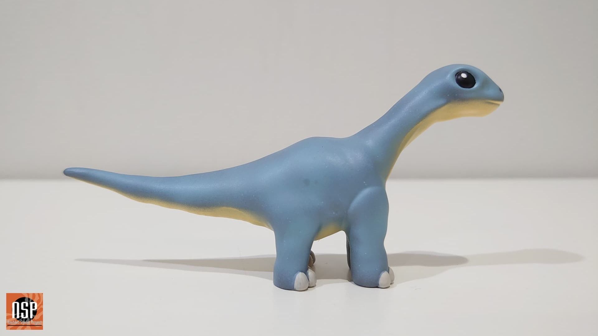 Brontosaurus Cartoon Dinosour 3D print model_1