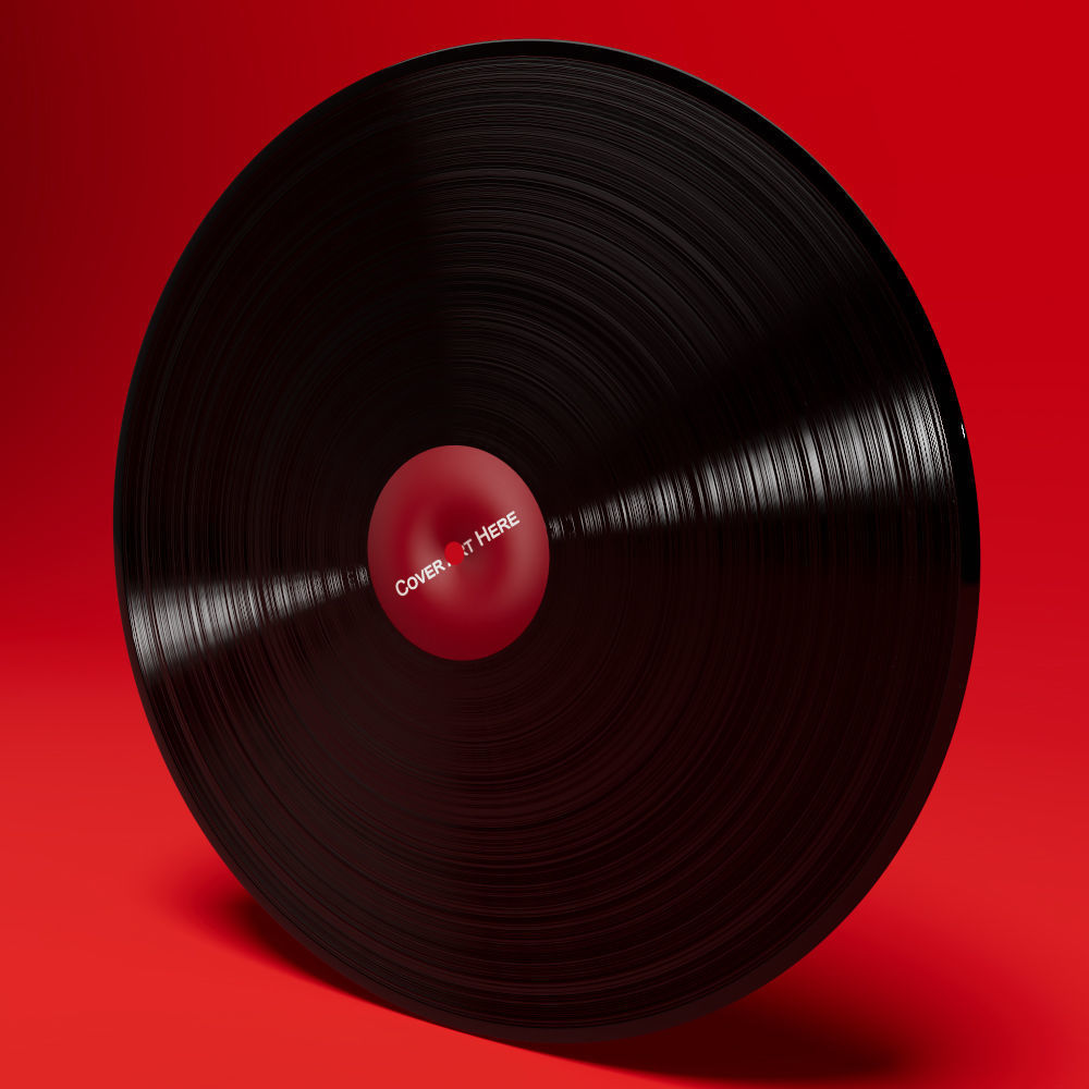Record with Sleeve 3D model_3