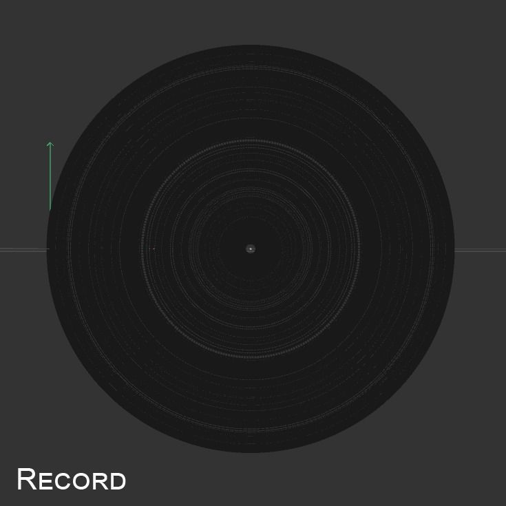 Record with Sleeve 3D model_8
