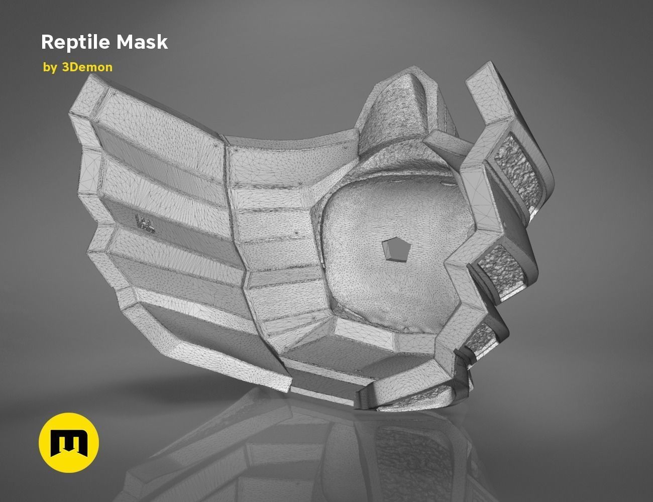 Reptile Mask 3D print model_15