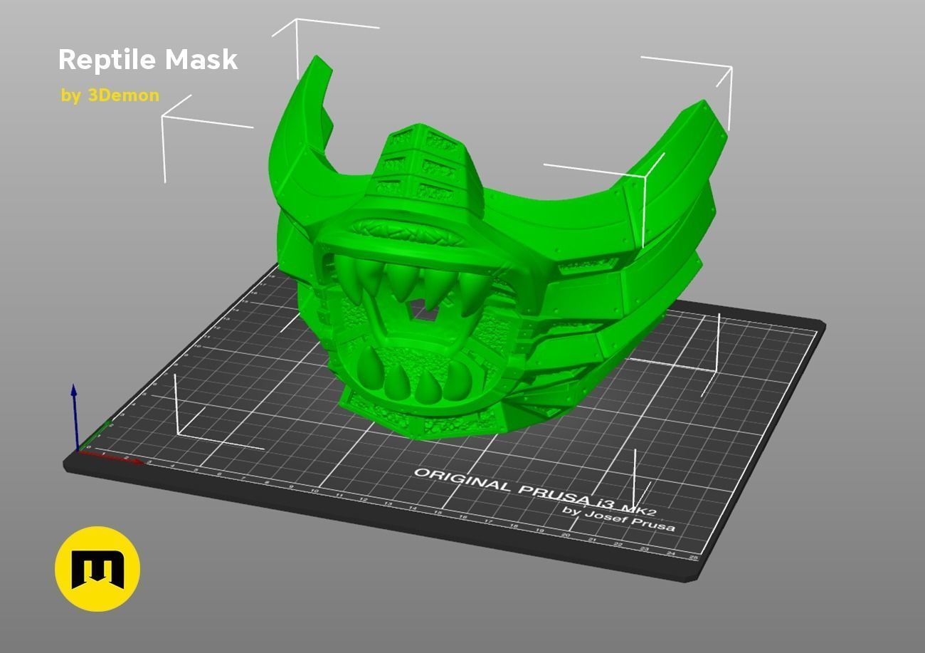 Reptile Mask 3D print model_3