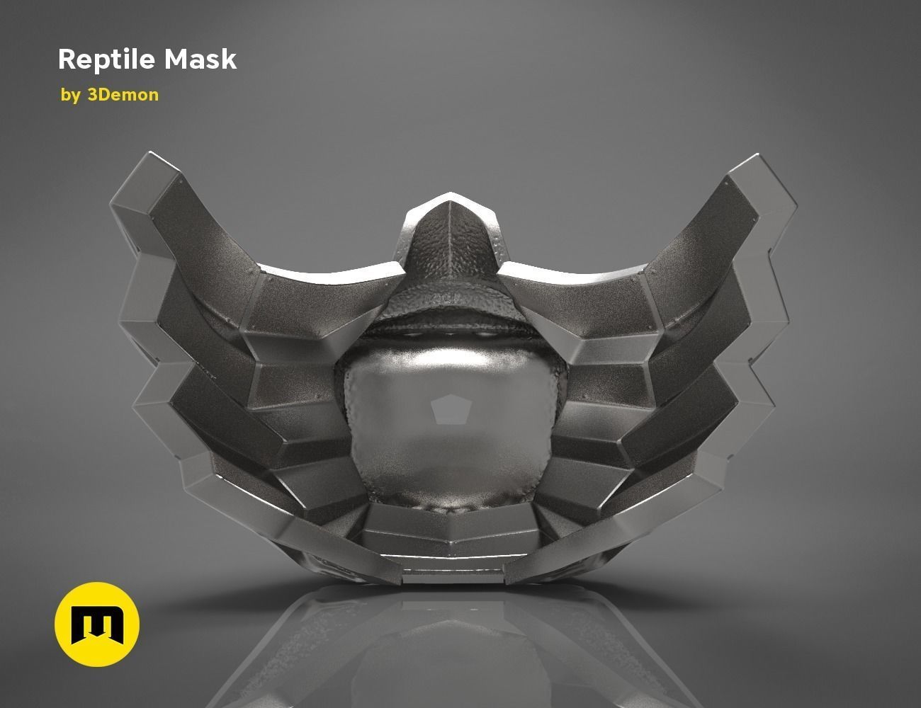 Reptile Mask 3D print model_2