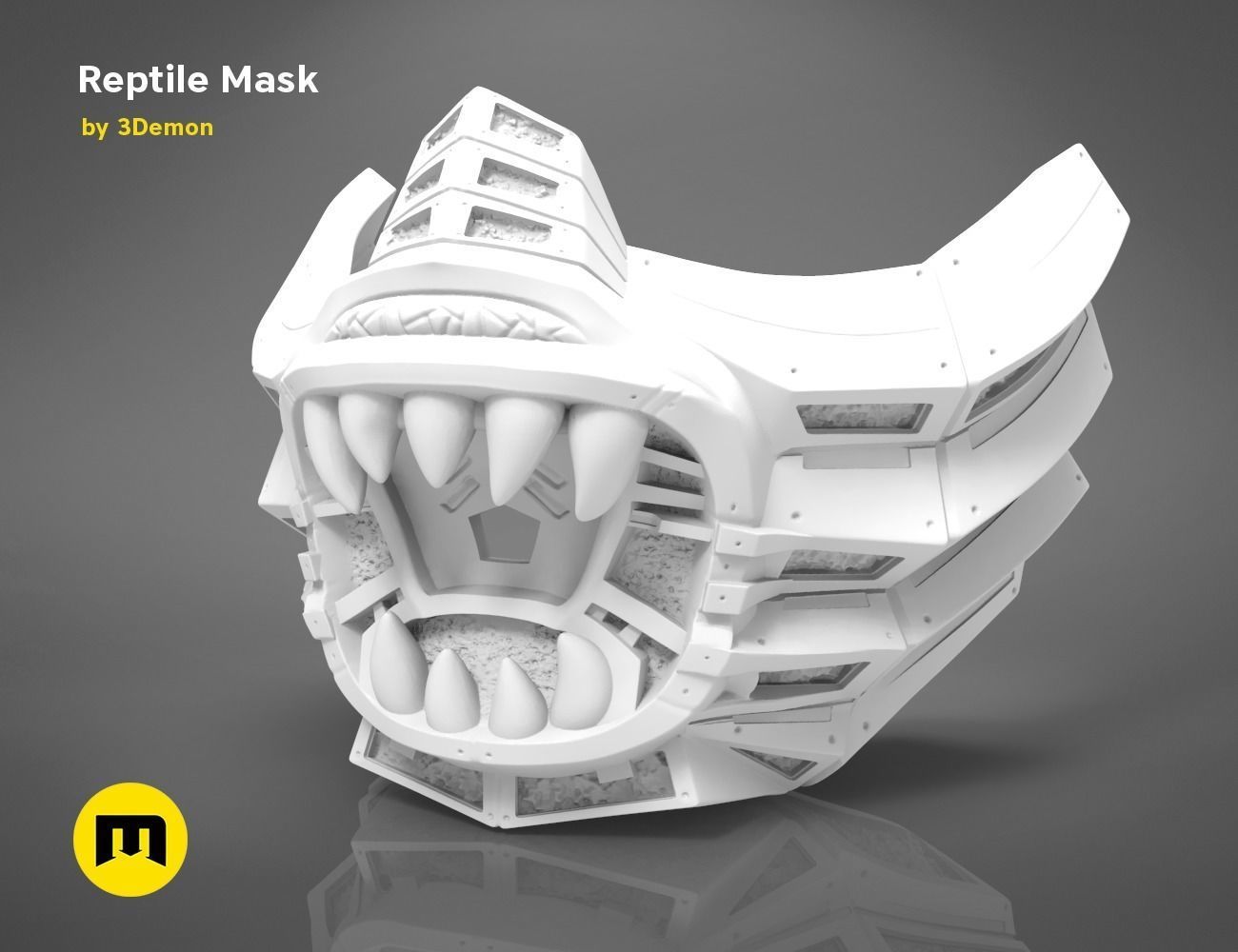 Reptile Mask 3D print model_17