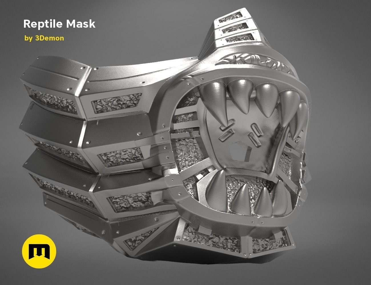 Reptile Mask 3D print model_20