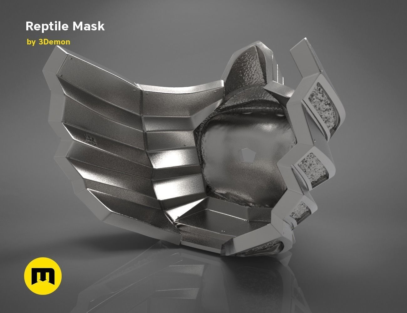 Reptile Mask 3D print model_11