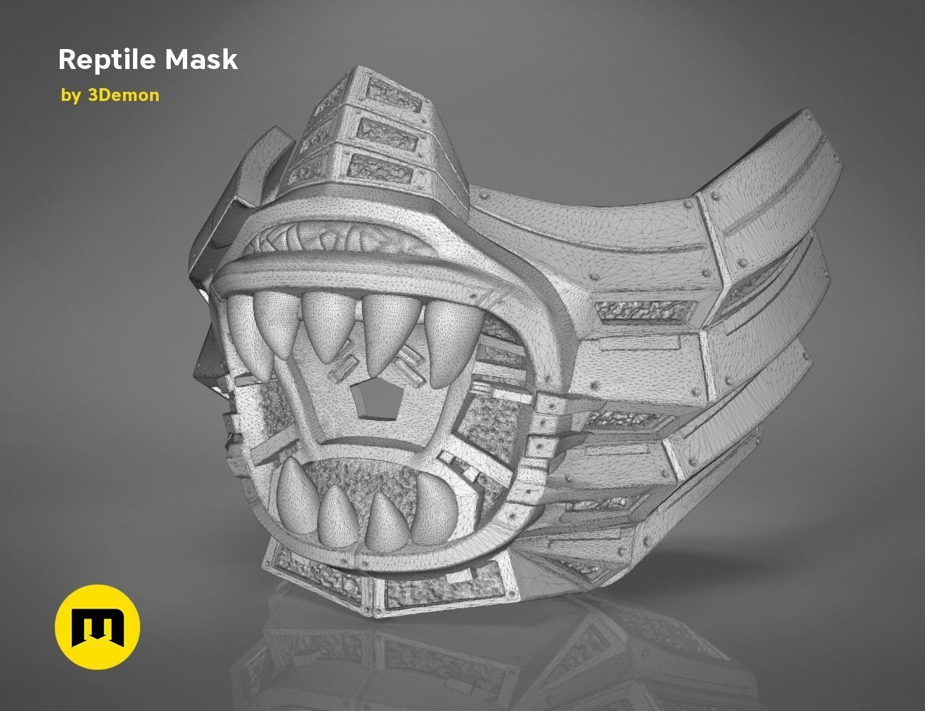 Reptile Mask 3D print model_18
