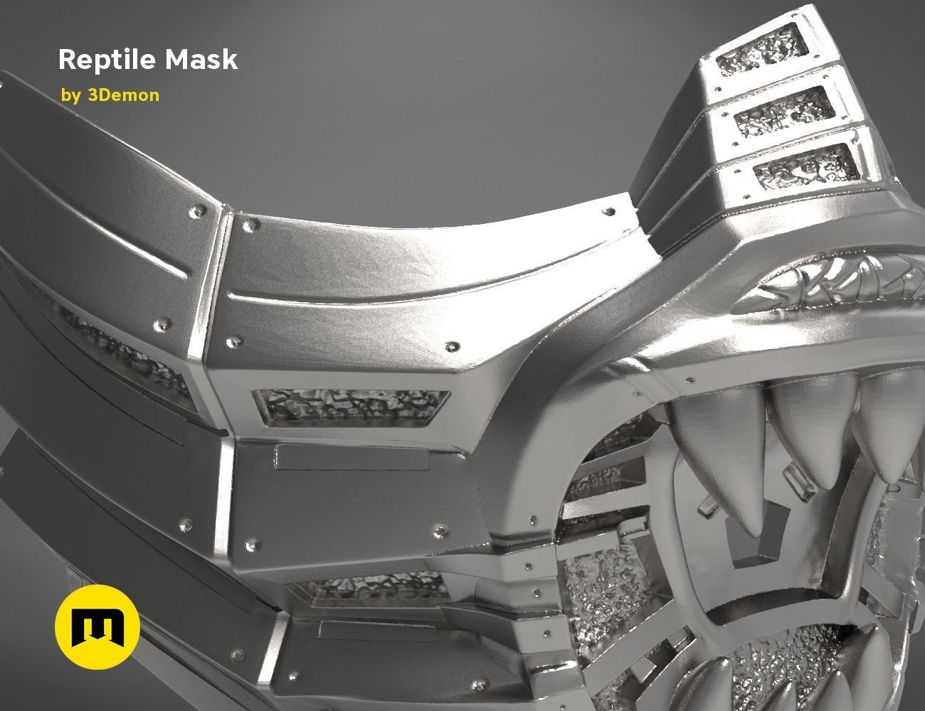 Reptile Mask 3D print model_1