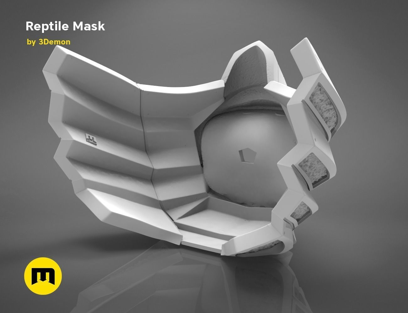 Reptile Mask 3D print model_13