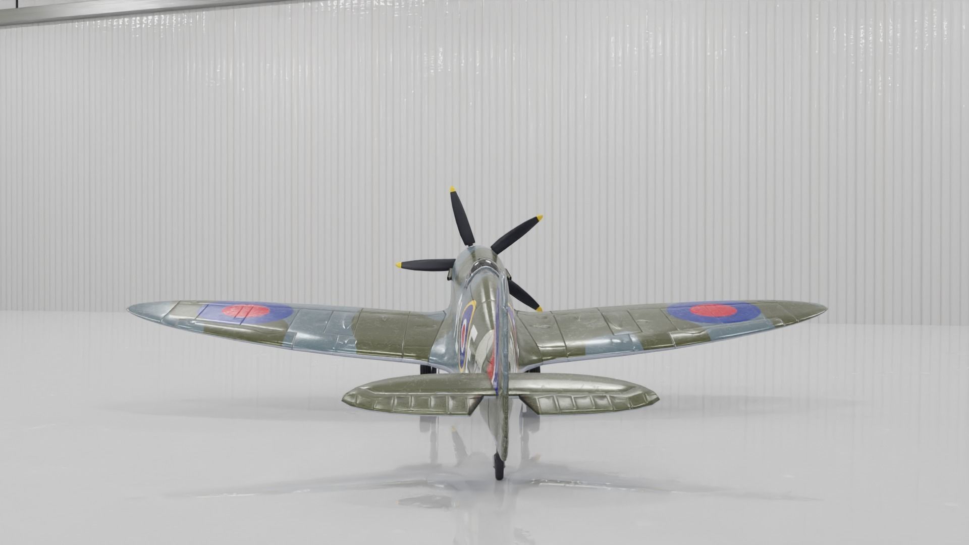 Supermarine Spitfire 3D Model Low-poly 3D model_20