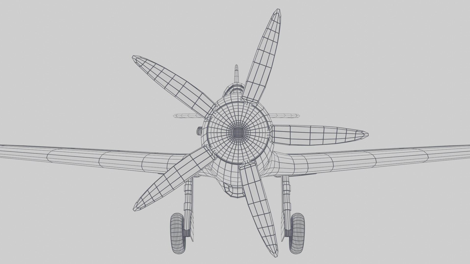 Supermarine Spitfire 3D Model Low-poly 3D model_29