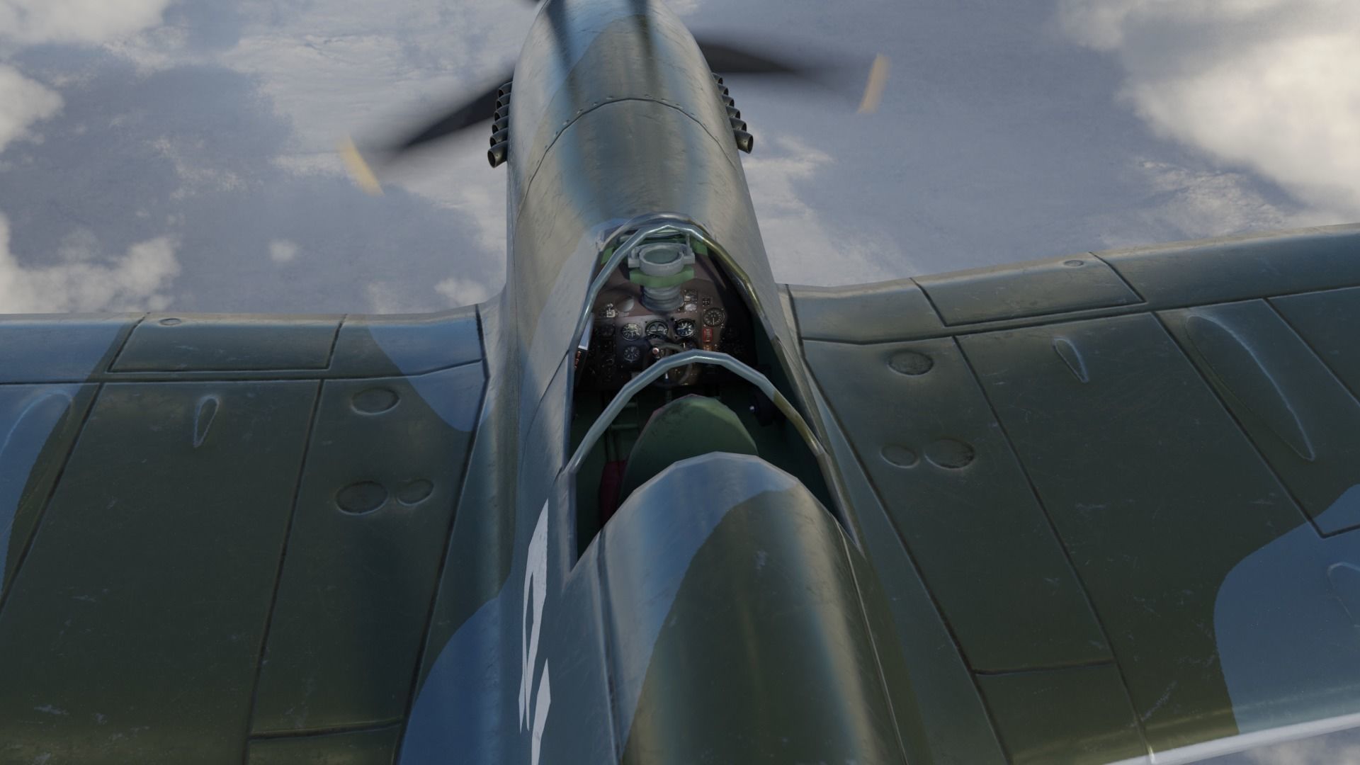 Supermarine Spitfire 3D Model Low-poly 3D model_23