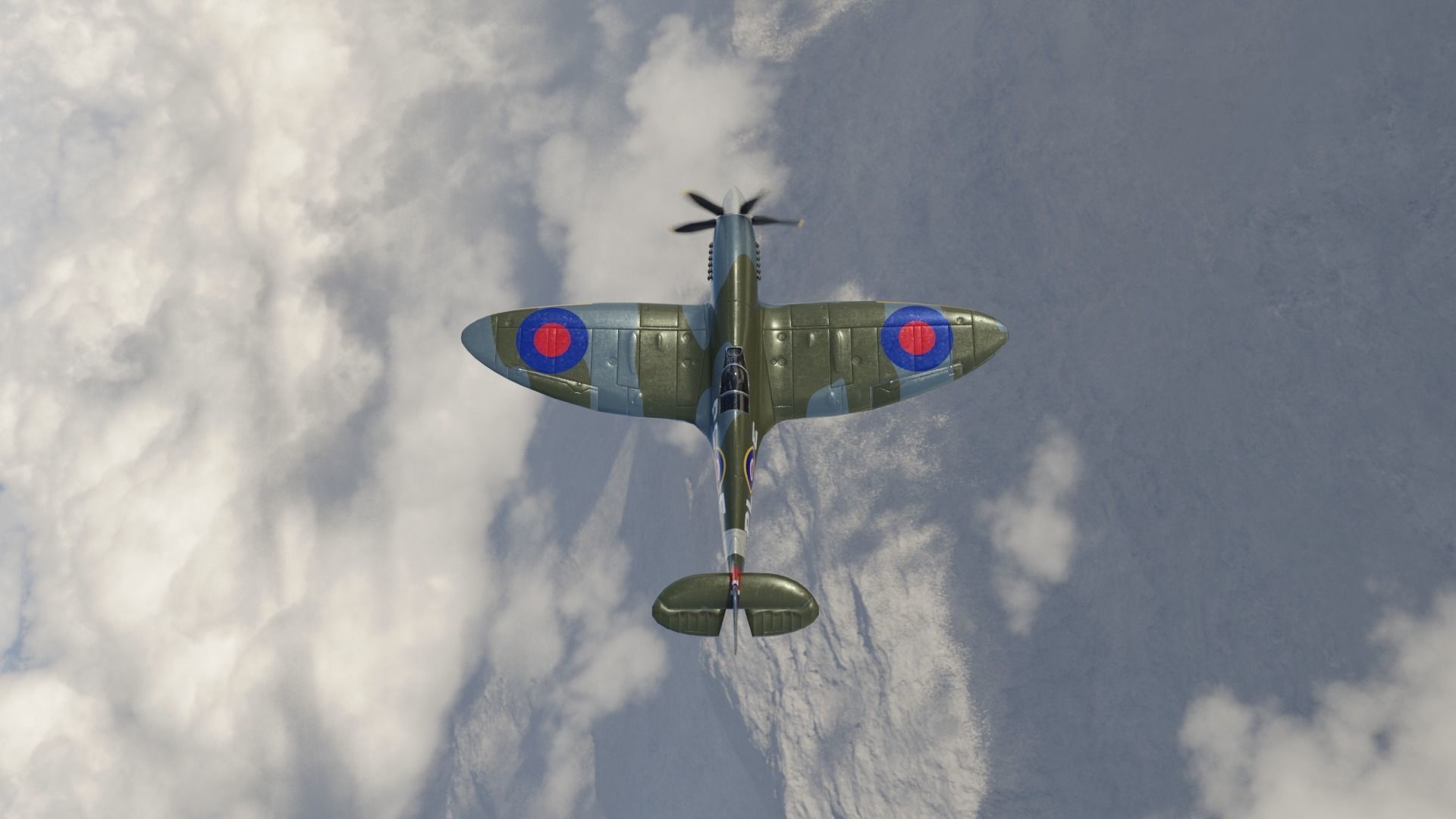Supermarine Spitfire 3D Model Low-poly 3D model_17