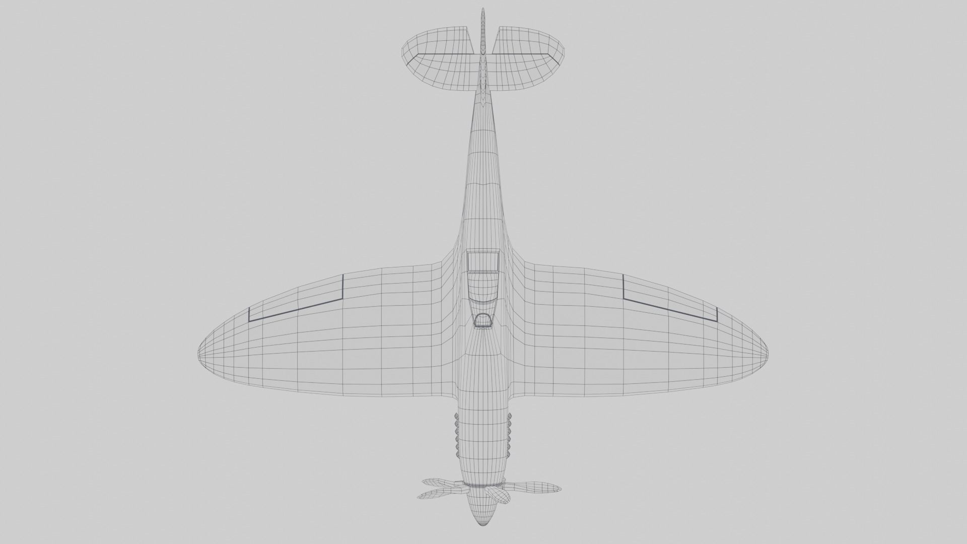 Supermarine Spitfire 3D Model Low-poly 3D model_30