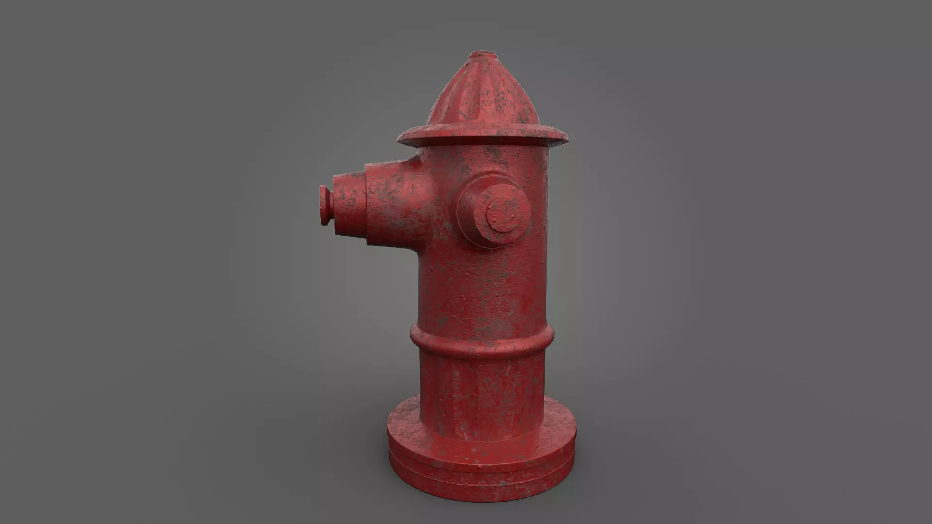 Fire hydrant Low-poly 3D model_0