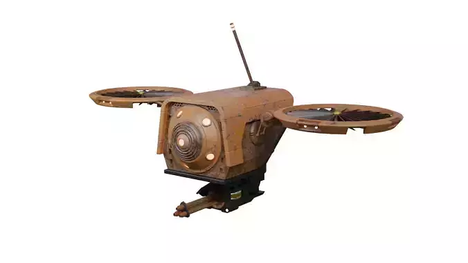 Sci-fi rust drone