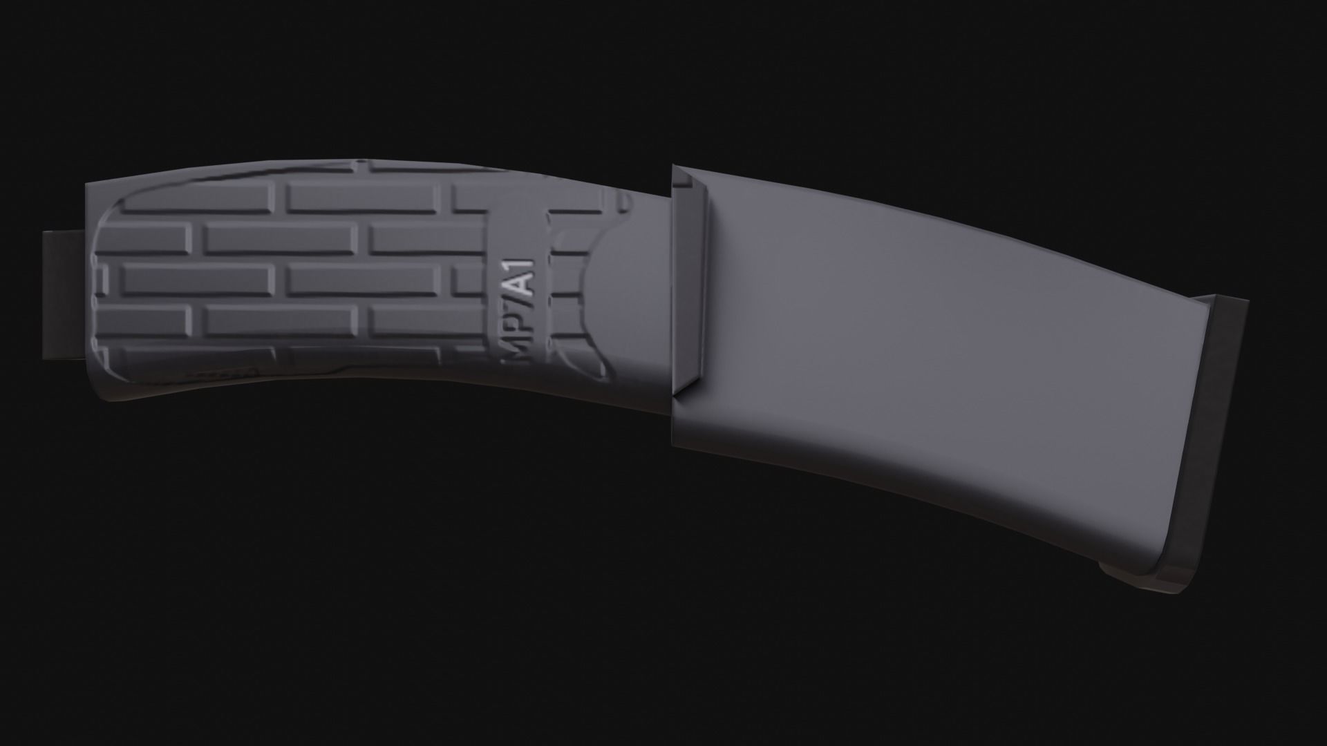 MP7 Sub-Machingun Low-poly 3D model_13