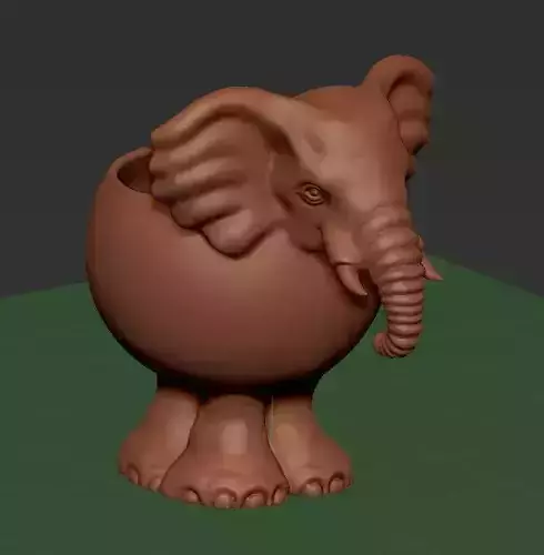 pot-elephant 3D print mode
