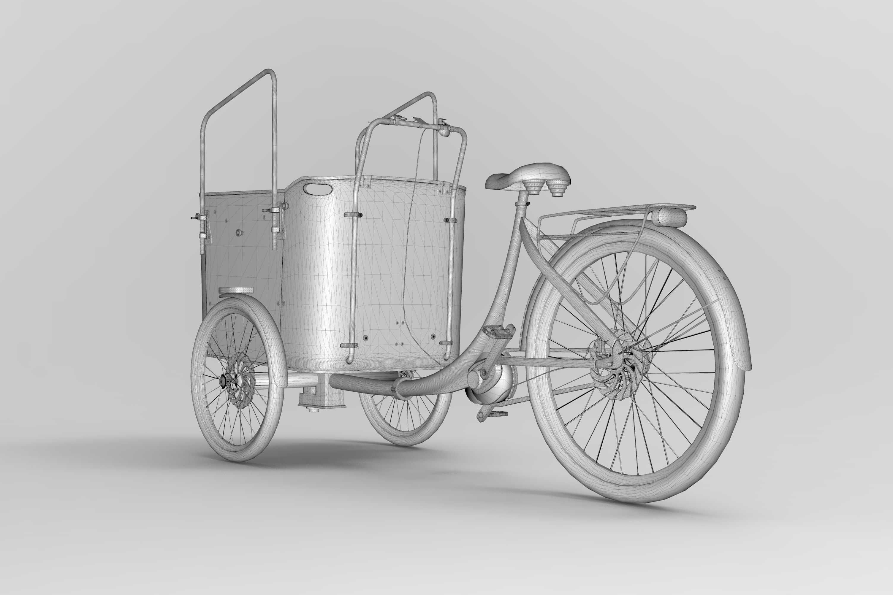 Vogue Superior Deluxe Cargo Bike 3D model_9