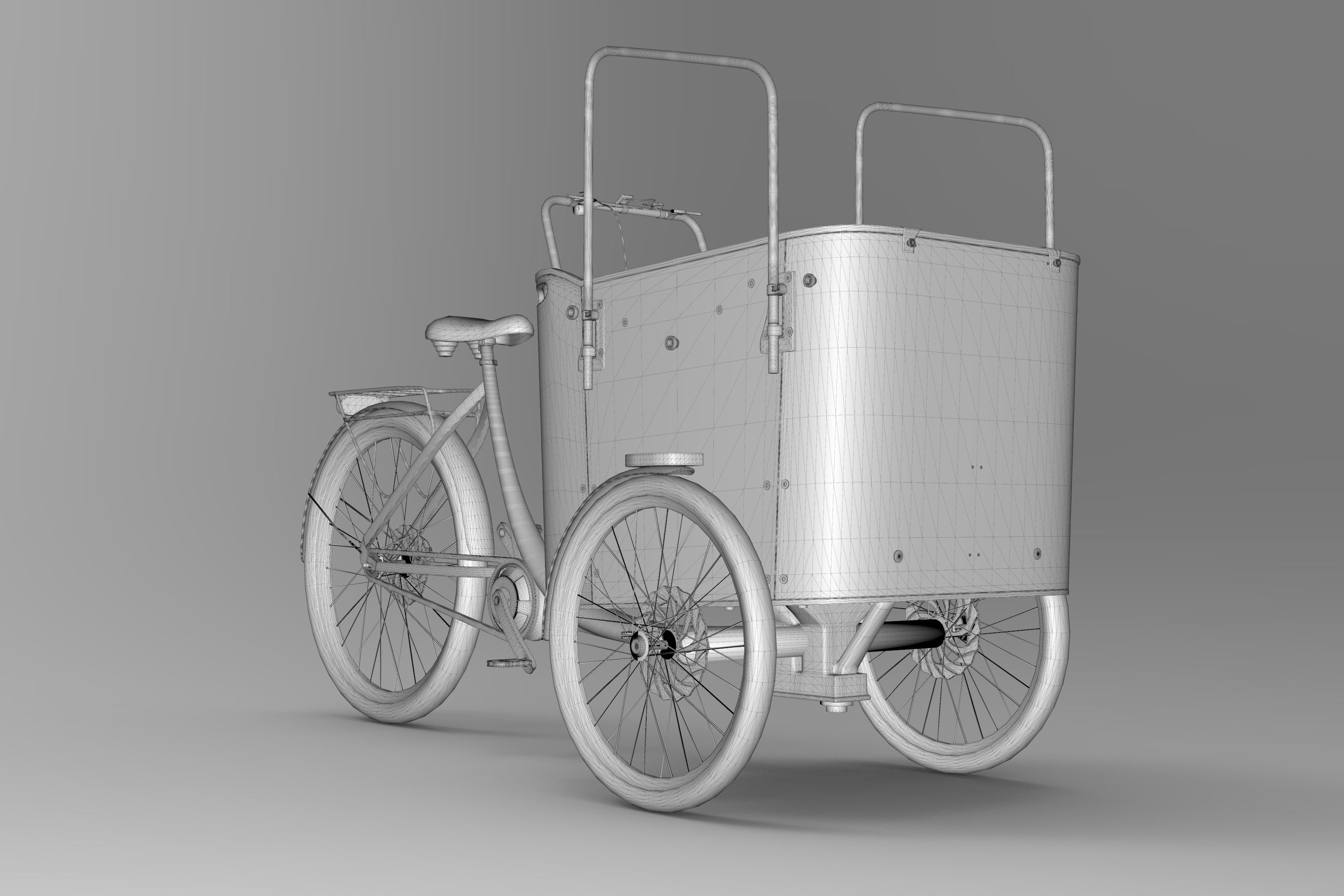 Vogue Superior Deluxe Cargo Bike 3D model_11