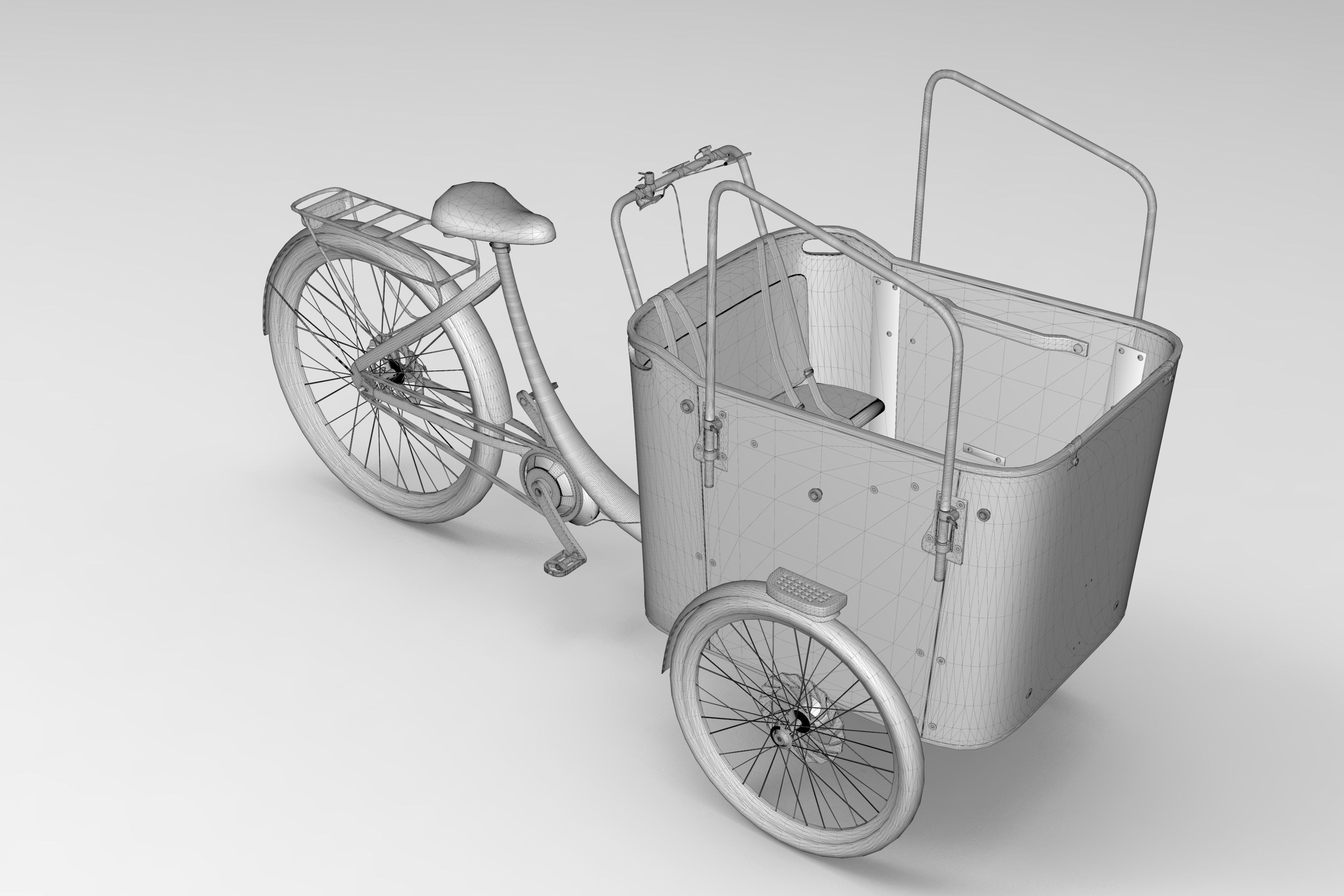 Vogue Superior Deluxe Cargo Bike 3D model_7