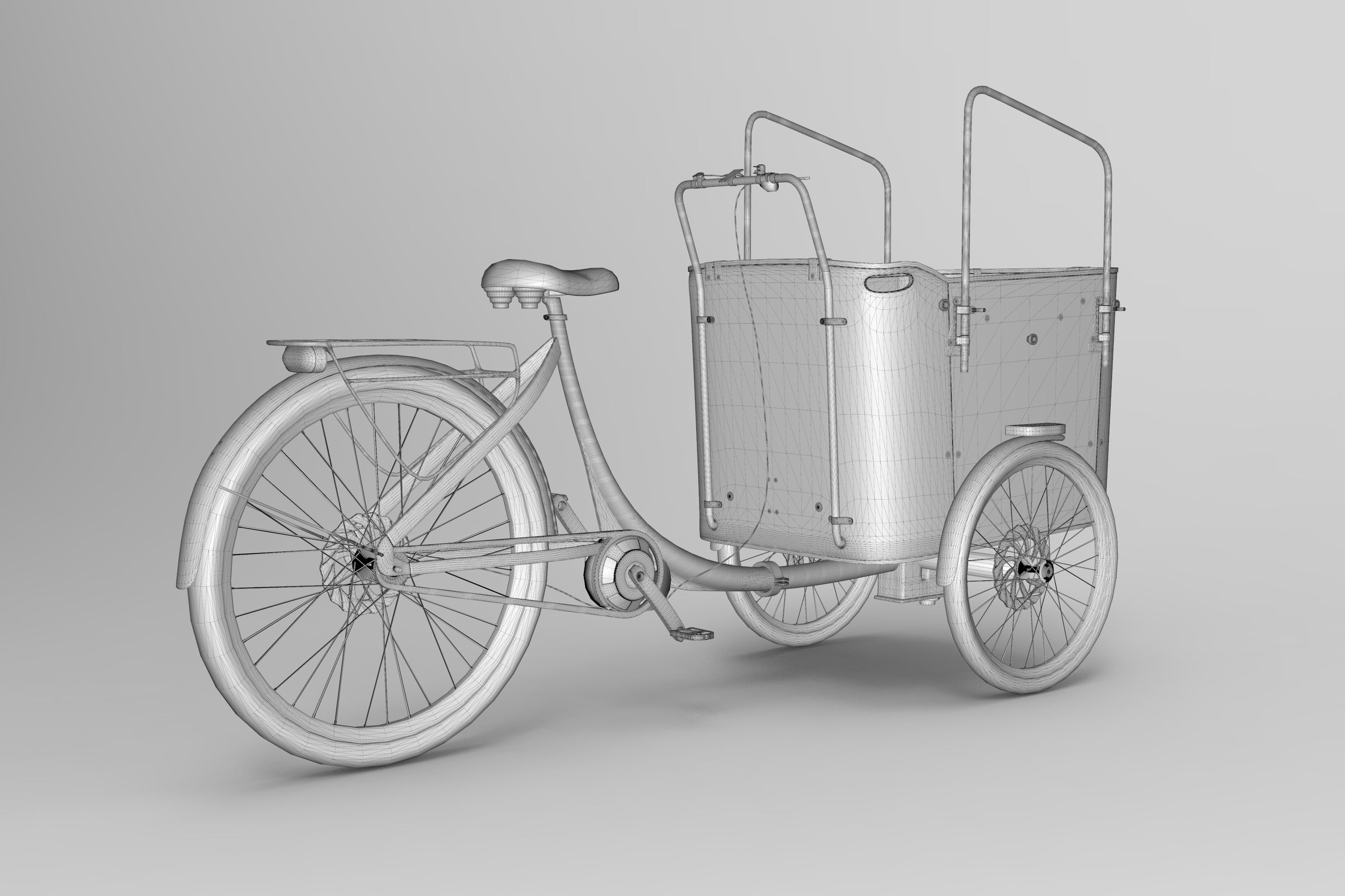 Vogue Superior Deluxe Cargo Bike 3D model_8
