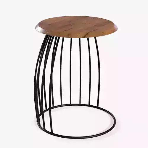 Metalico End Table mango wood