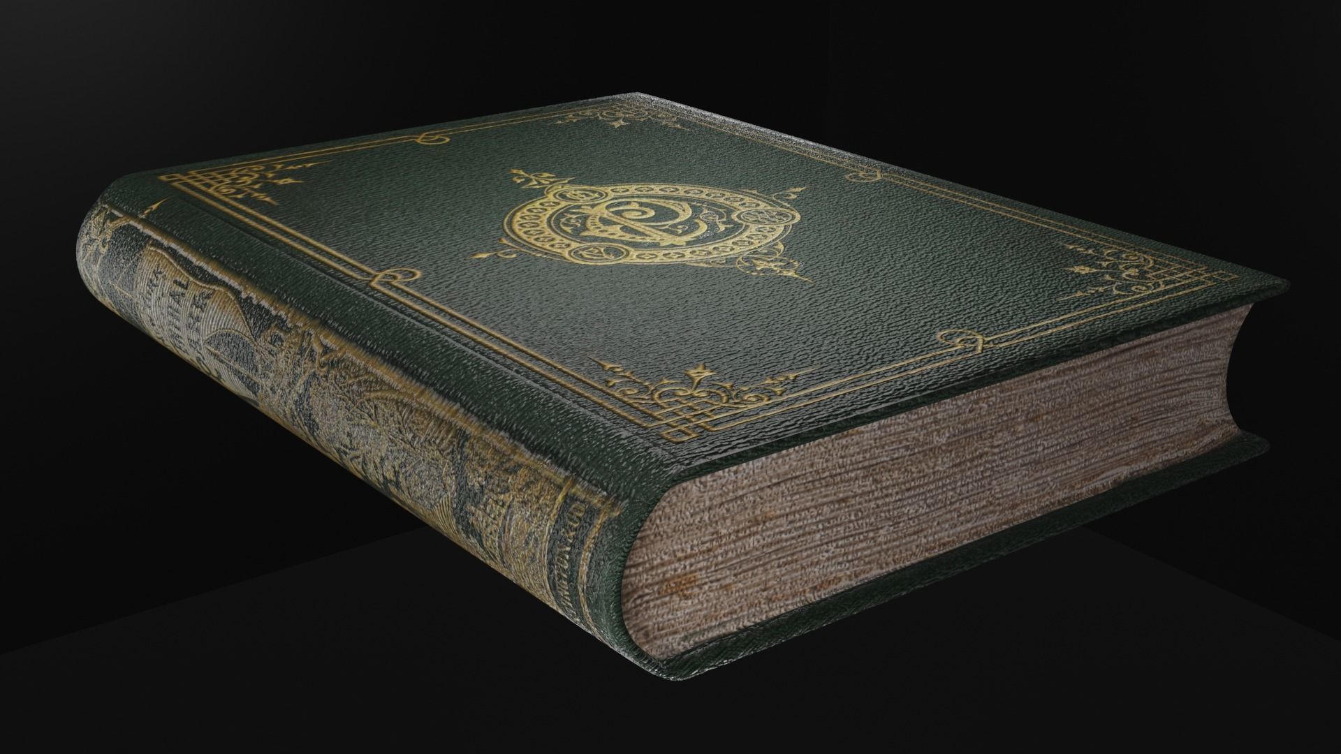 books book Free low-poly 3D model_1