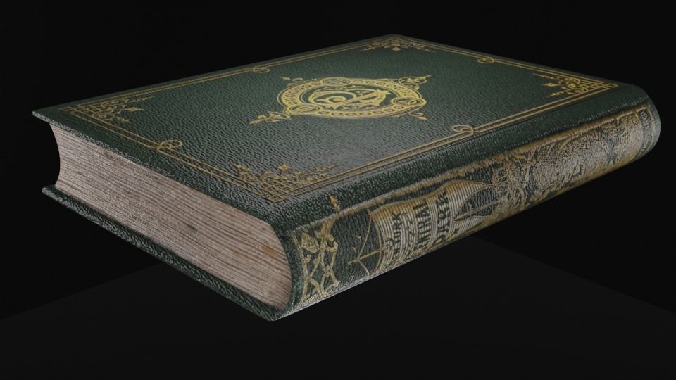 books book Free low-poly 3D model_4