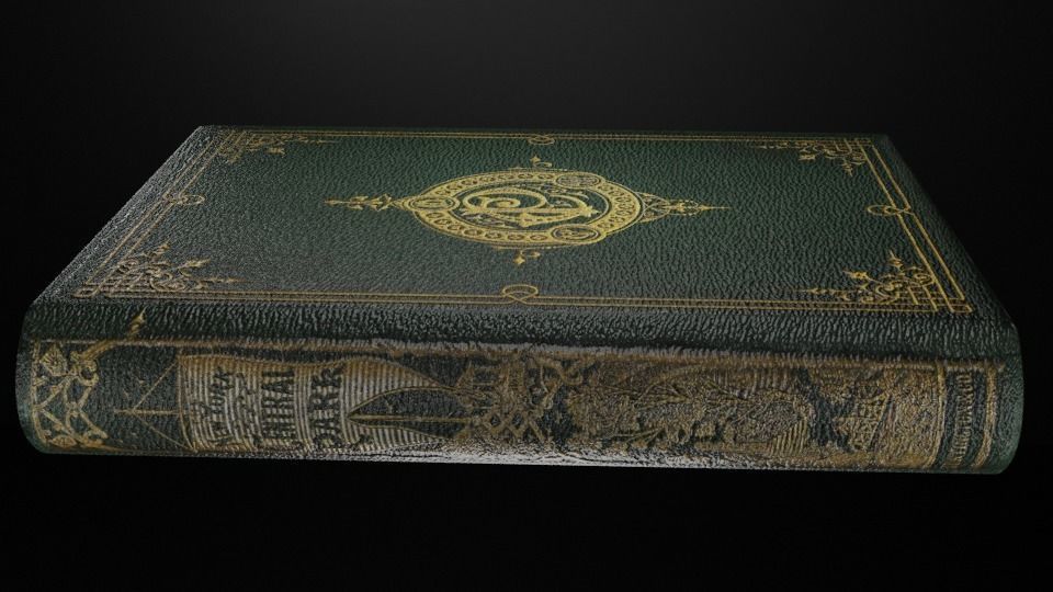 books book Free low-poly 3D model_3