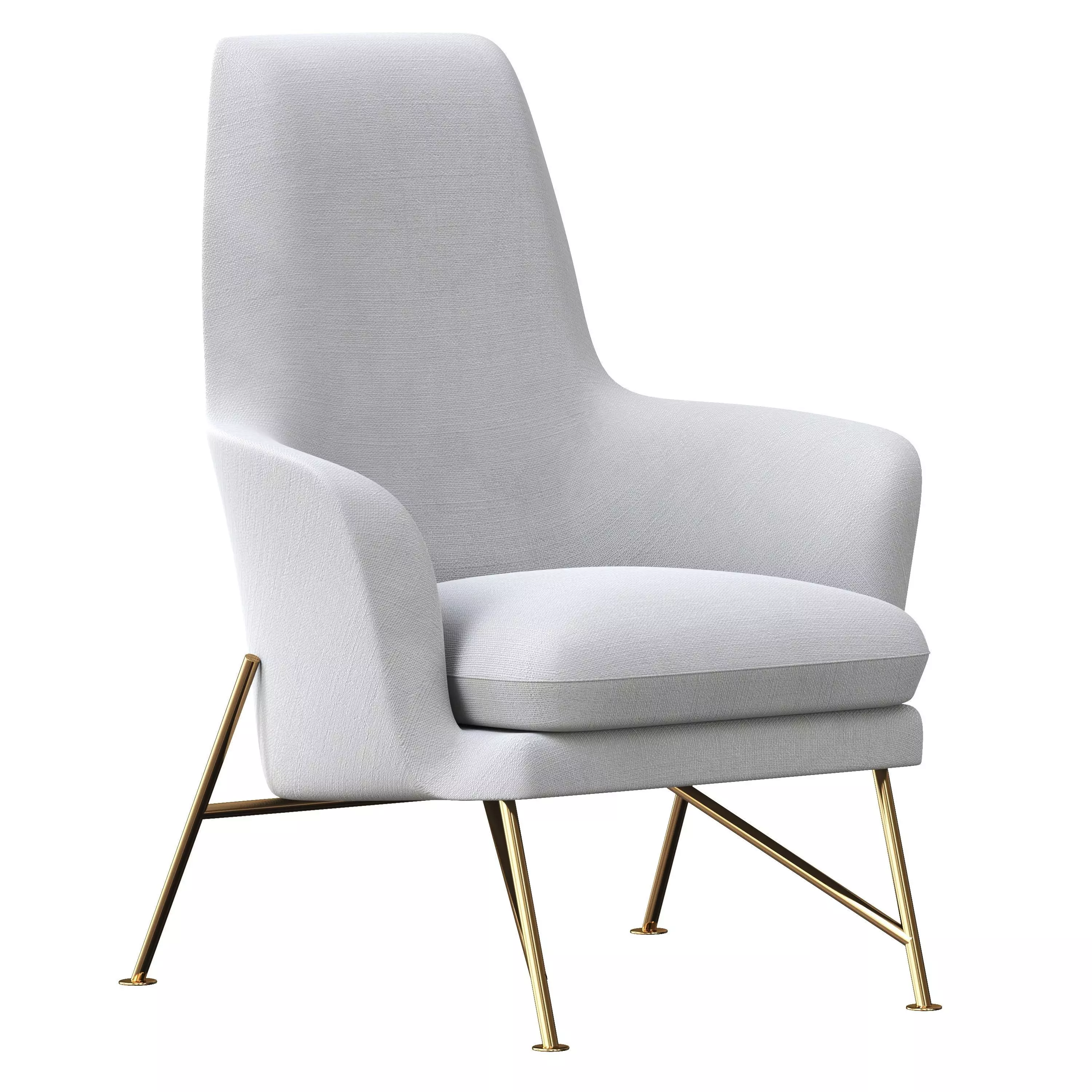 Prince Armchair 3D model_0