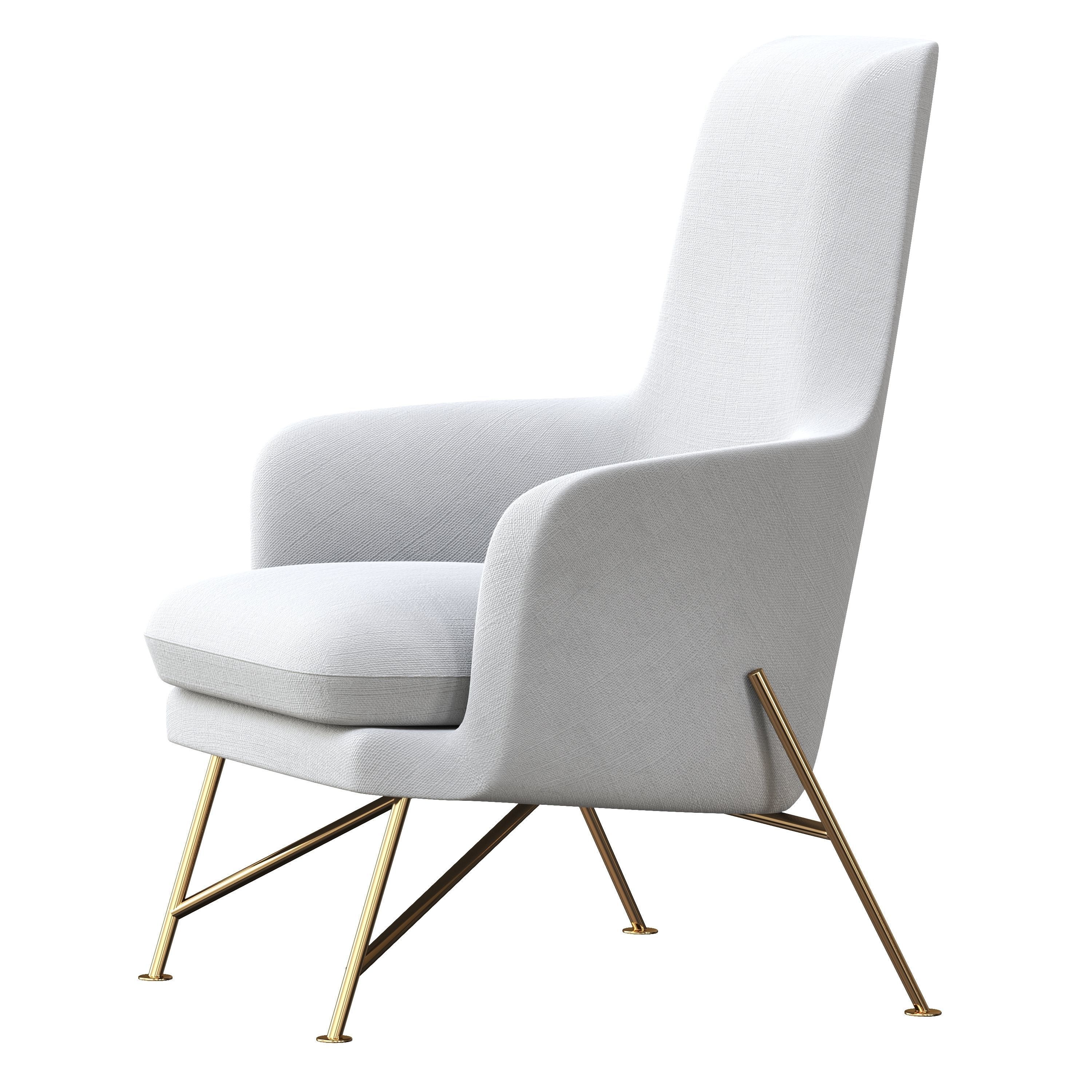 Prince Armchair 3D model_2