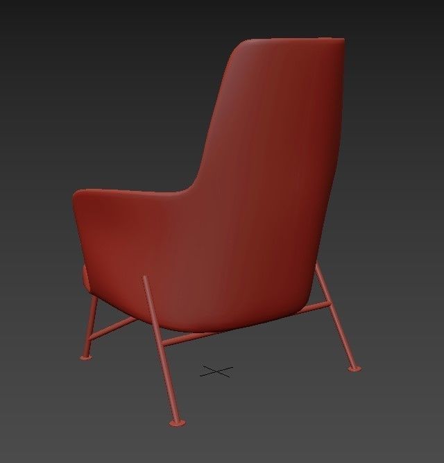 Prince Armchair 3D model_6