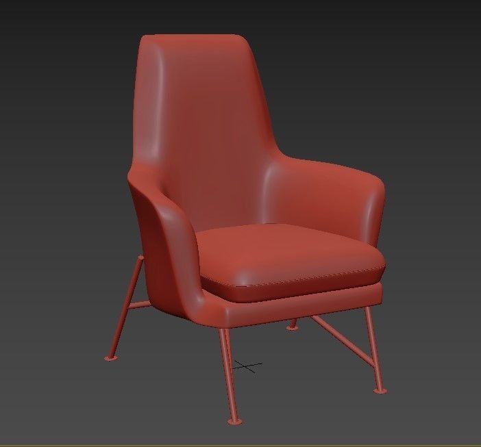 Prince Armchair 3D model_5