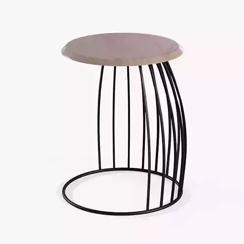 Metalico End Table maple varnished