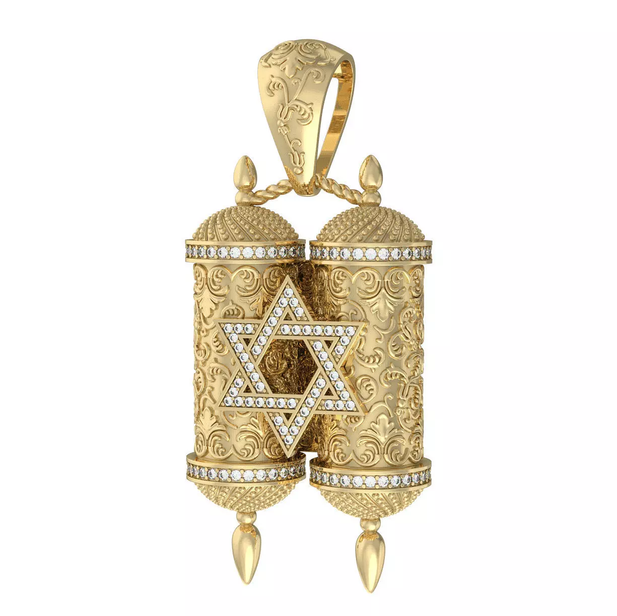 N223 Torah pendant 3D print model
