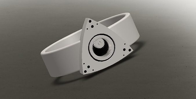 Automotive ring Rotary ring Automotive jewelry 3D model